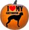 I Love My Greyhound Silhouette