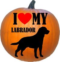 I Love My Labrador Silhouette